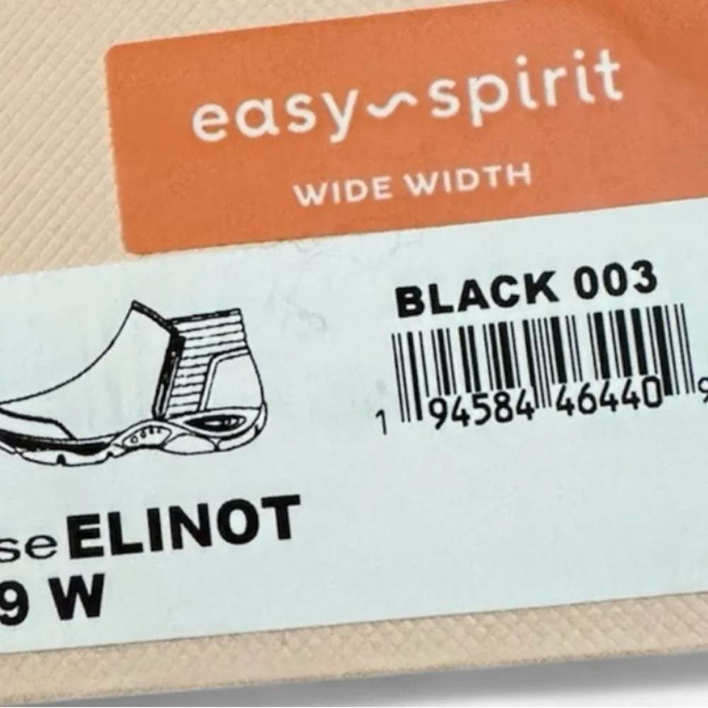 Easy Spirit Elinot women’s Black Winter Boots, size 9 Wide